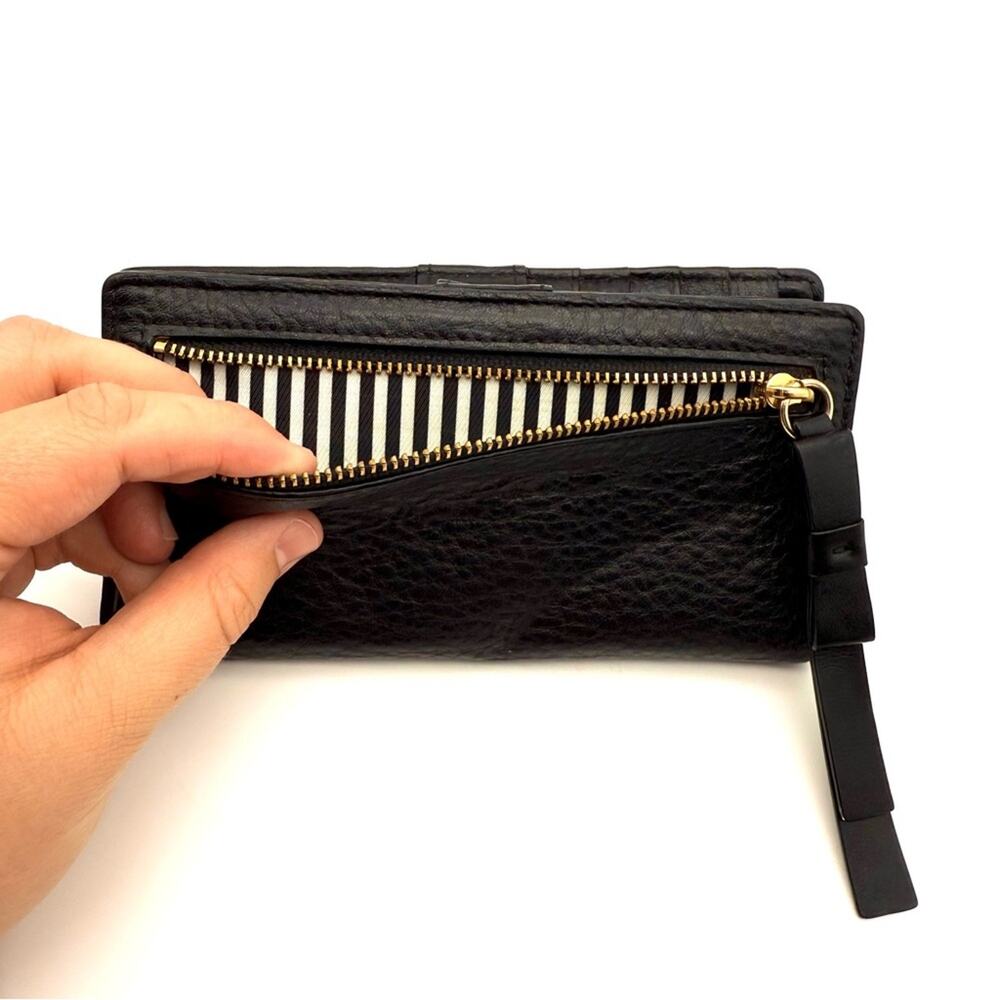 Kate Spade Stacy Leroy Street Wallet Black Pebble Leather WLRU1894 - Picture 9 of 16